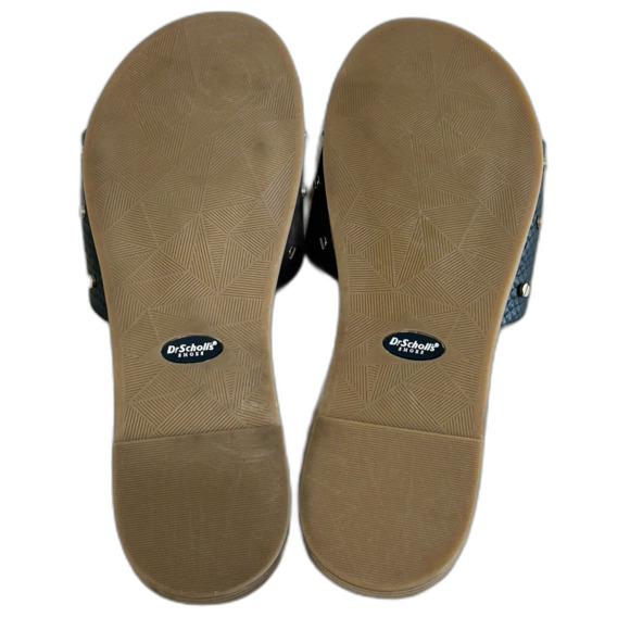 Dr Scholl’s Slide Sandals Women's Size 9 Originalist Black Snake Sunset Design - Picture 10 of 12